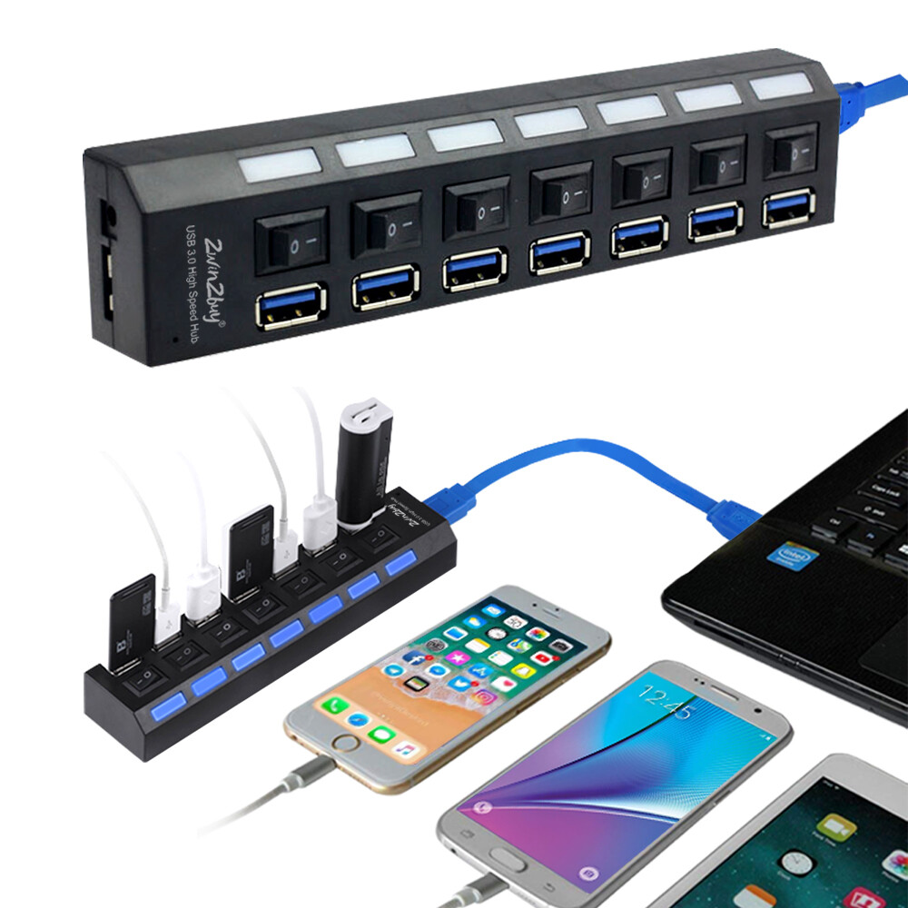 USB 3.0 HUB for PS4/ Pro/Slim/PS5/Xbox One High Speed Splitter Expension Adapter