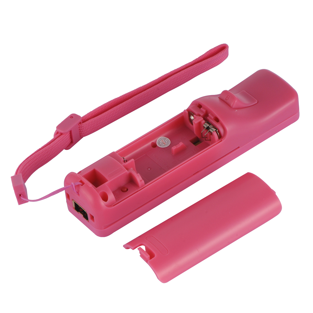 2 X Built in Motion Plus Pink Remote Controller+Nunchuck For Wii&Wii U Console