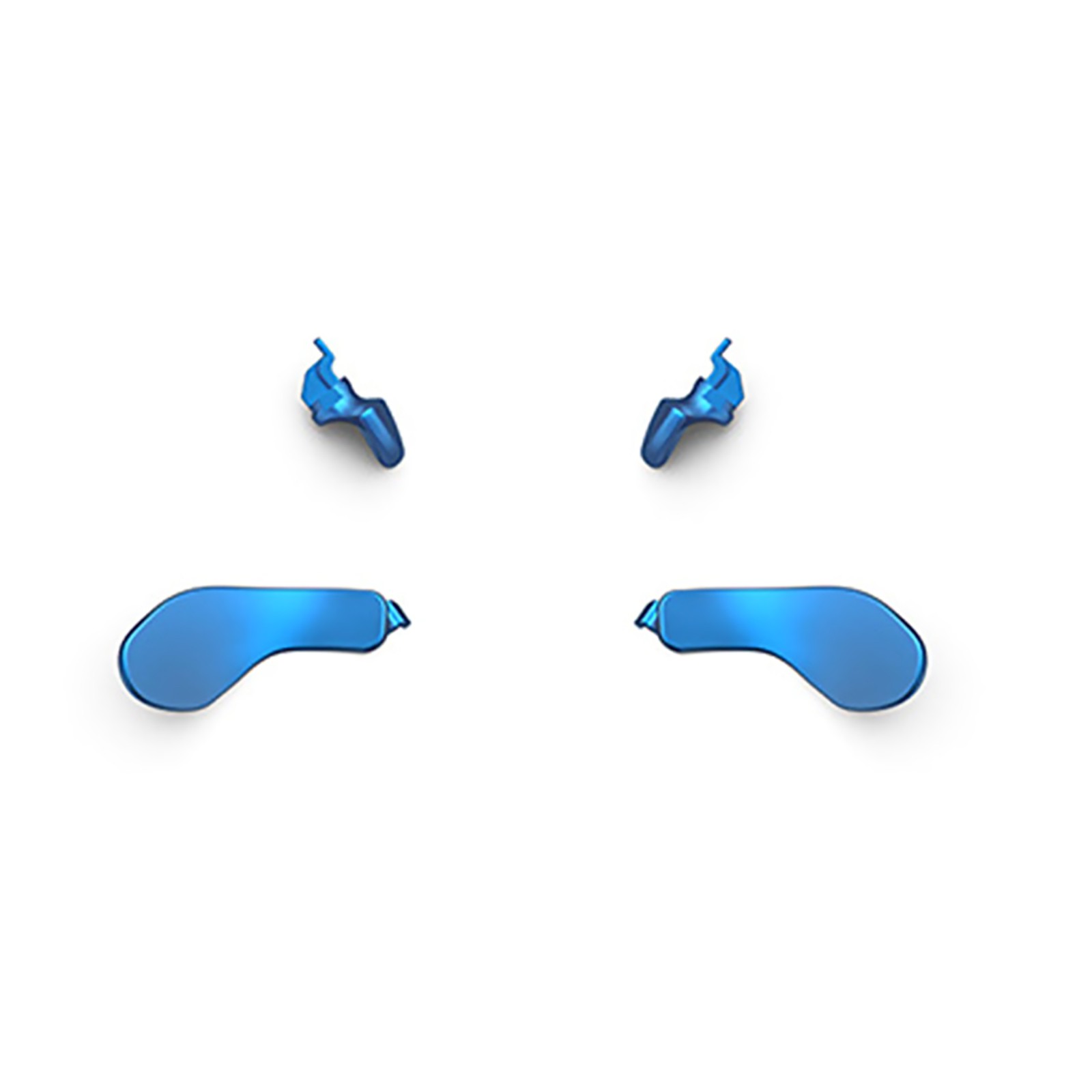 Blue Metal Back Paddles for PS5 Edge Controller Interchangeable DIY Back Button