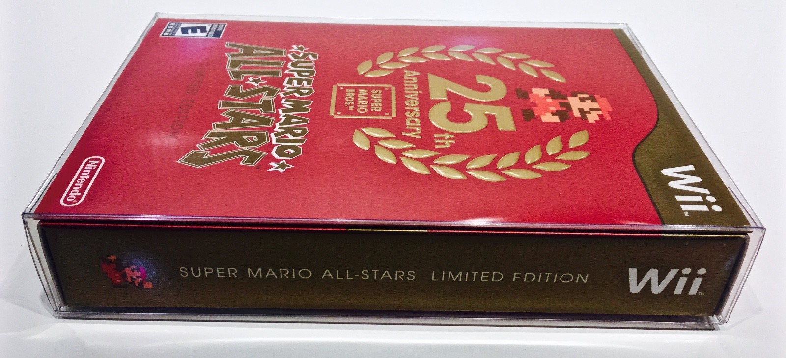 1 Box Protector For Super Mario All Stars Wii 25th Ann. Fits NTSC size. Not PAL