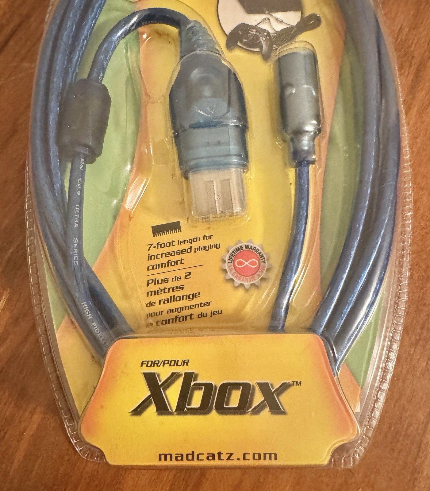 Mad Catz 7 Ft. Controller Extension Cable for Original Xbox *New in Package*
