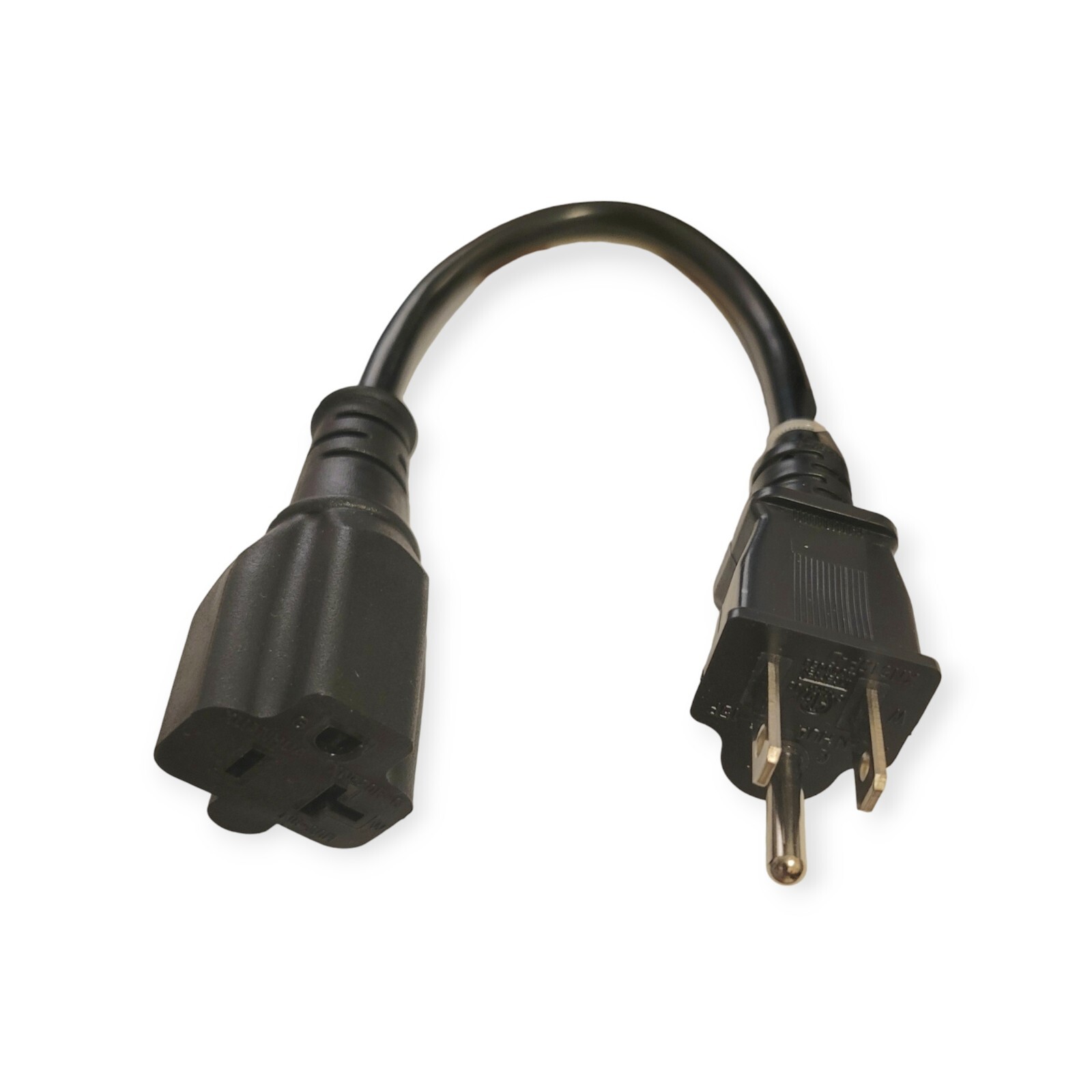 Nema 5-15P to 6-20R 12AWG Heavy Duty EV Charging Power Adapter, 1-FOOT 15A House