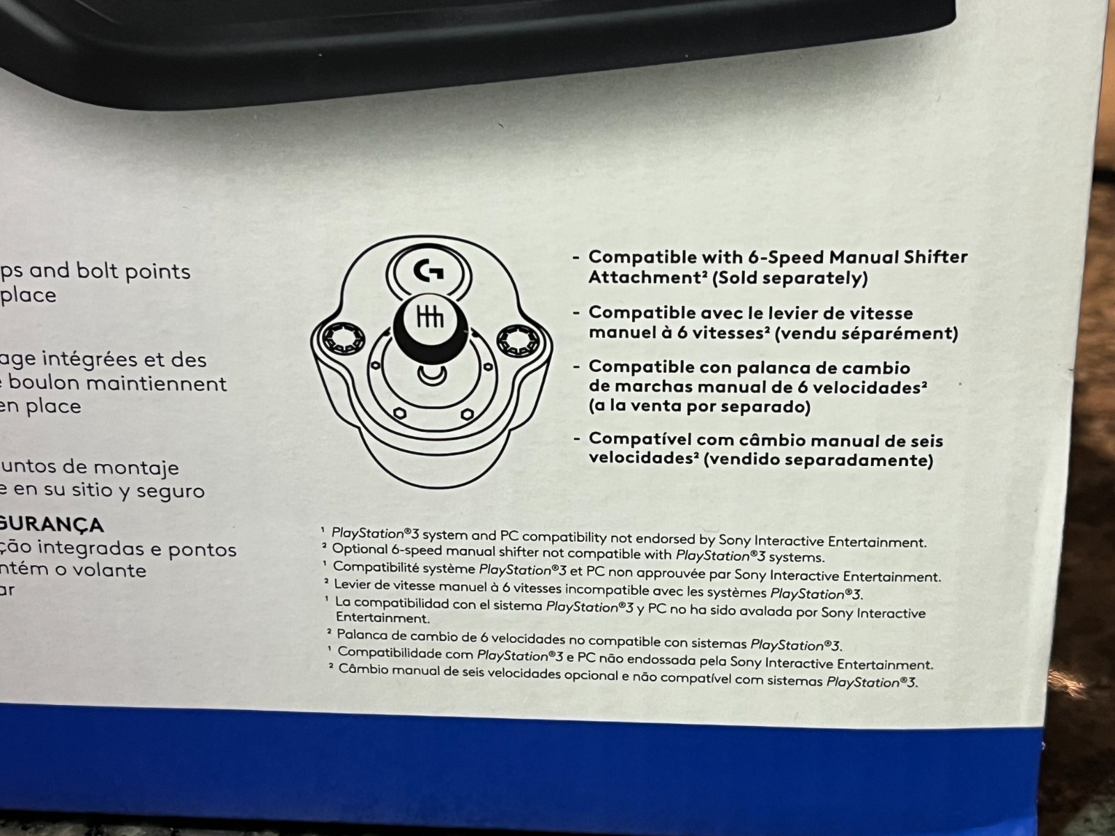 NEW – Logitech G29 Driving Force Racing Wheel – Playstation 3/4/5/PC (Open Box)