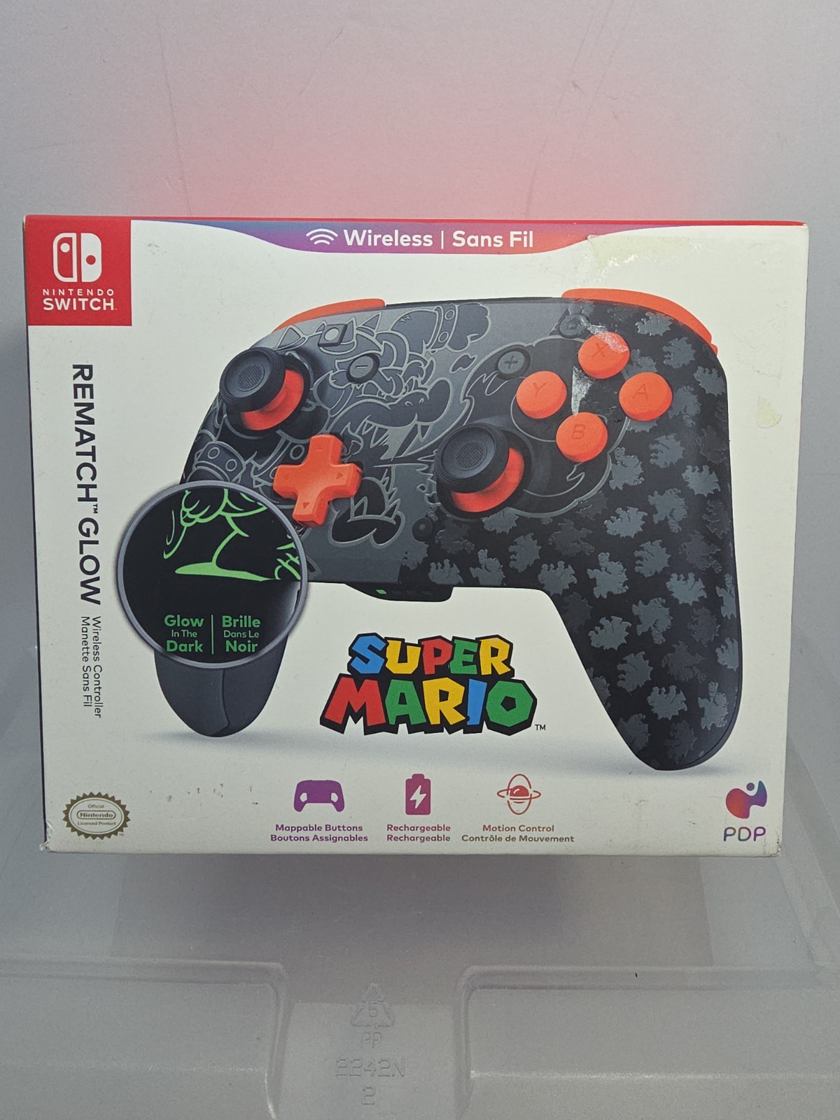 Nintendo Switch Rematch Glow Super Mario Wireless Controller NIP (AB)