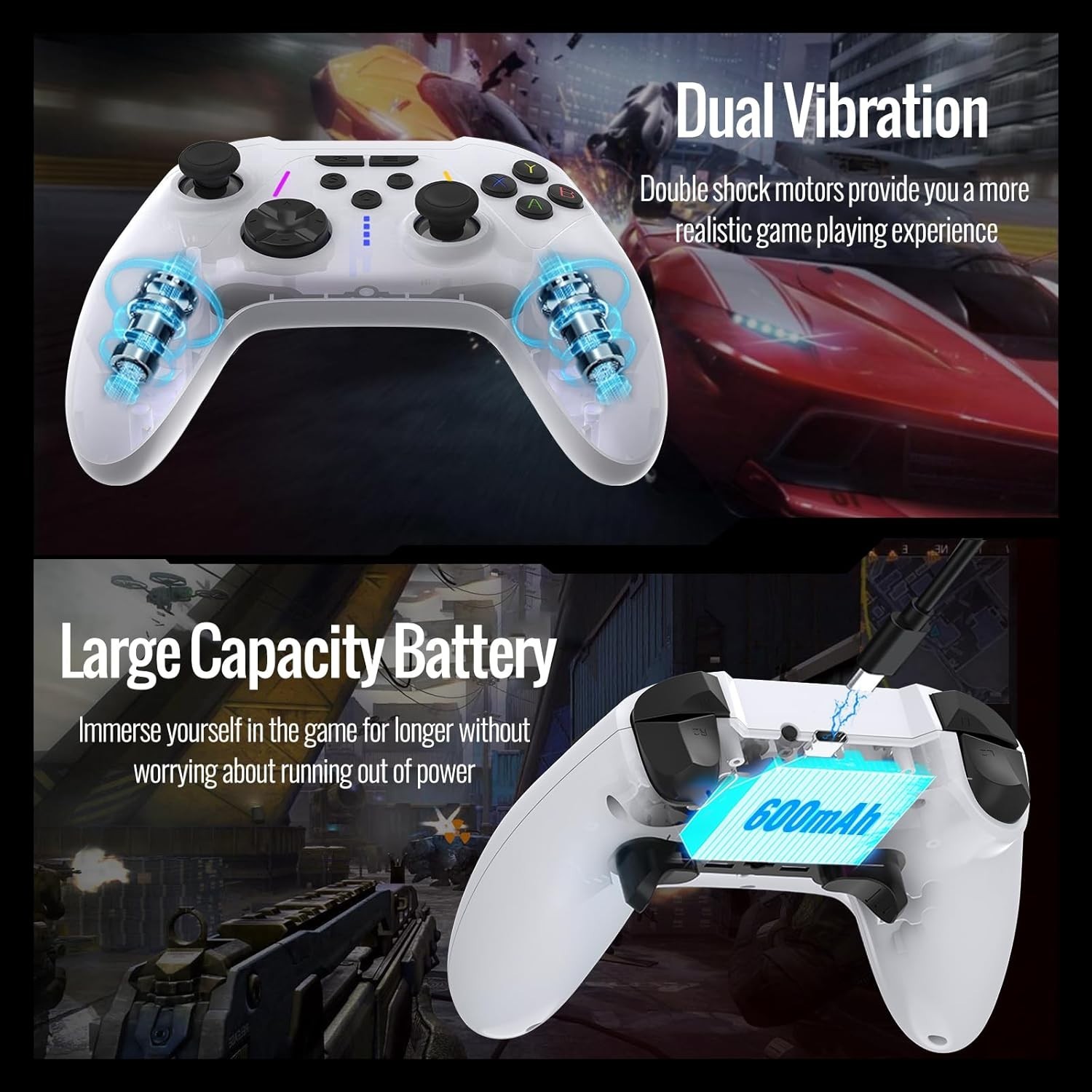 BETMI for Xbox Controller Wireless with 2.4GHz Adapter/Hall Effect Triggers & Jo