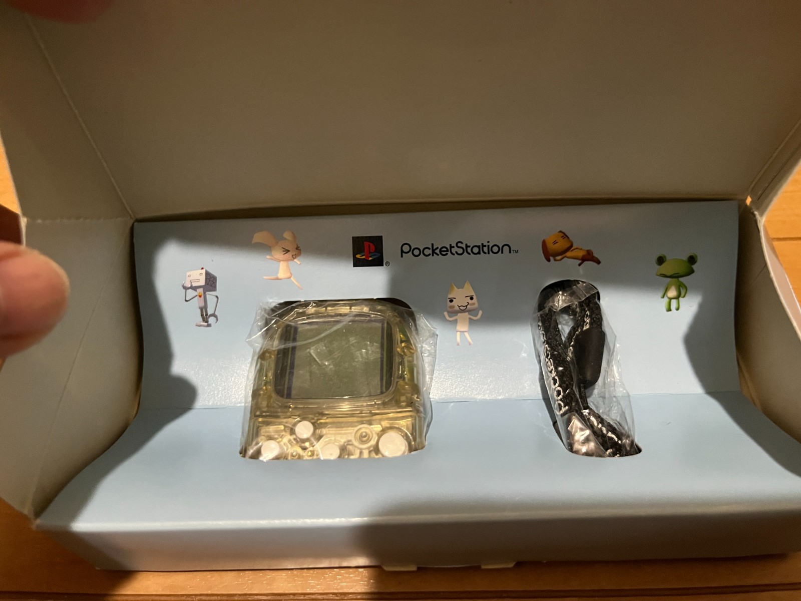 Sony PocketStation PlayStation PS Crystal SCPH-4000 BOX & Manual Japan Toro