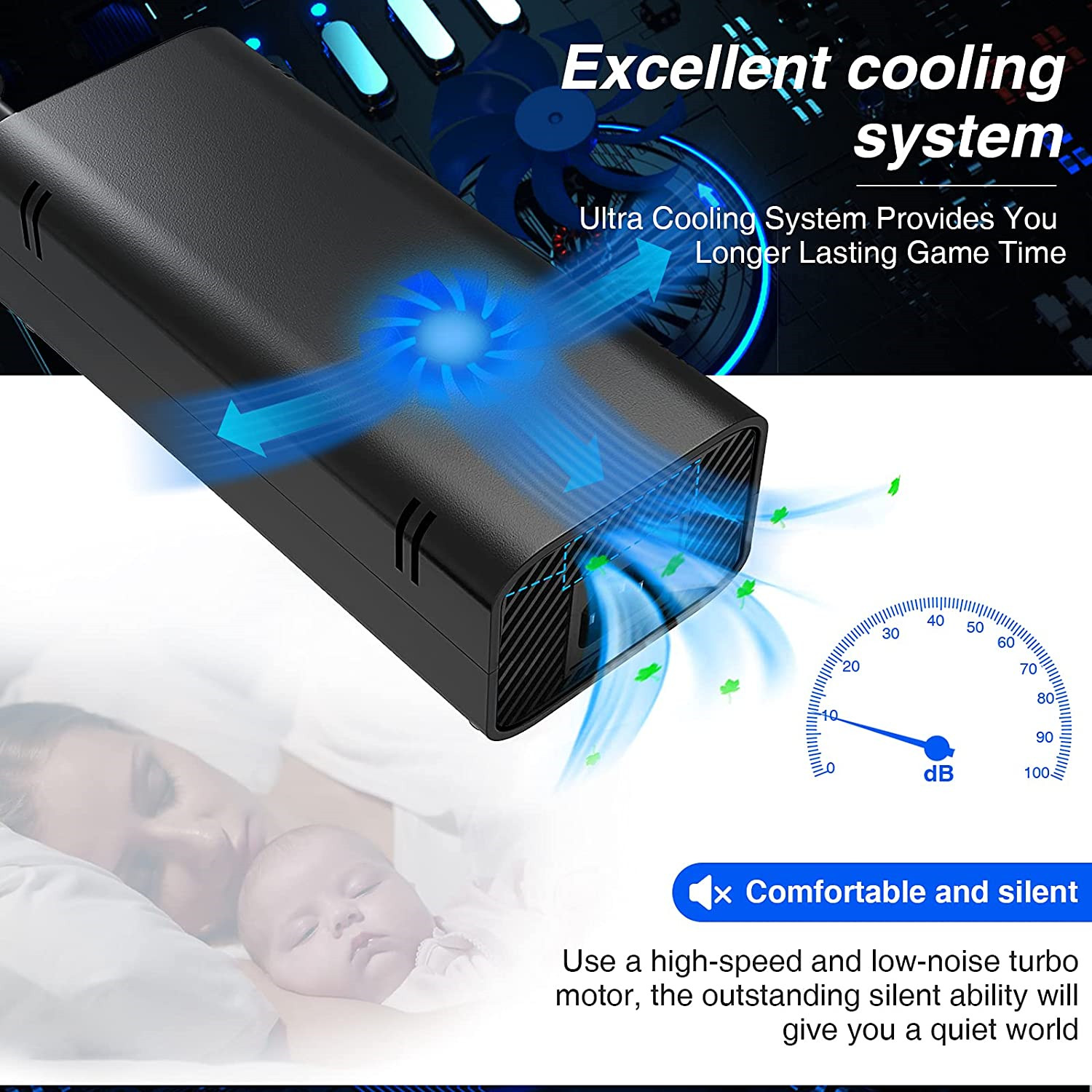 New SLIM AC Power Supply Brick Charger Adapter Cable Cord for Microsoft Xbox 360
