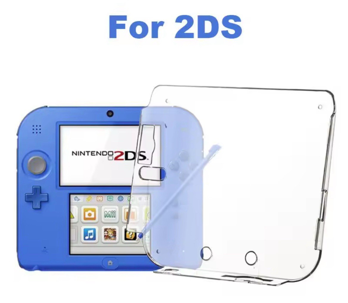 Clear Crystal Protective Case Cover Hard Shell Skin for 2DS Nintendo Case 1pc