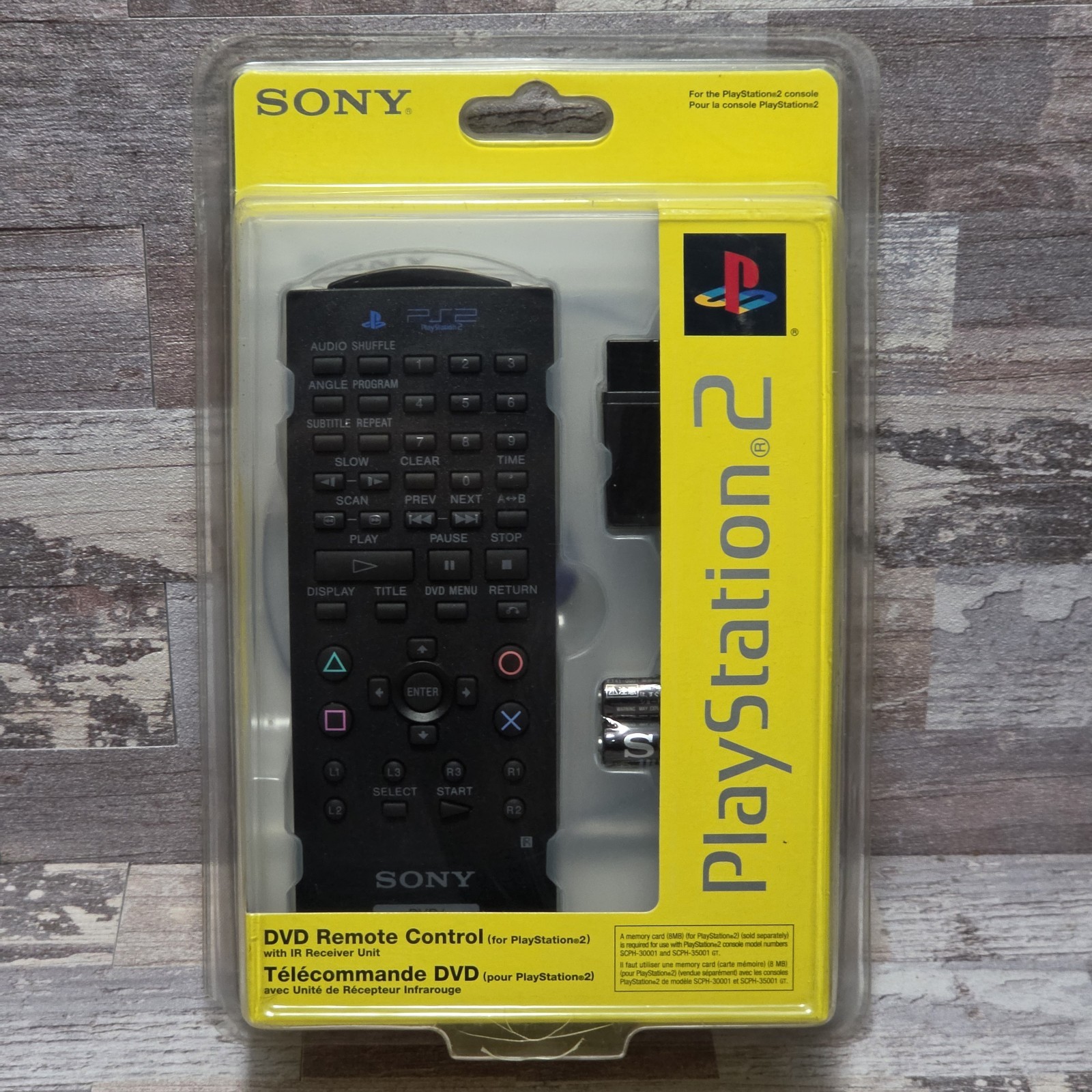Vintage Sony PlayStation 2 DVD Remote Control Black SCPH-10171 / 97042 BRAND NEW