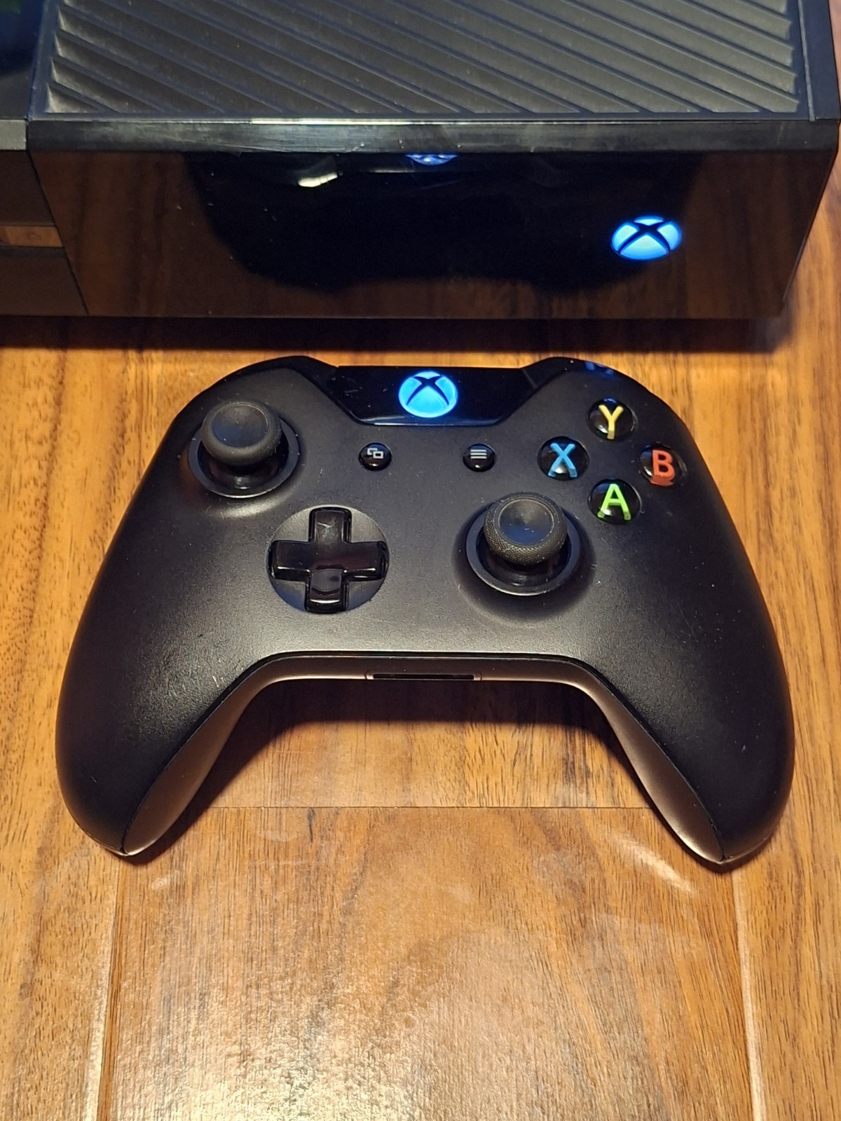 XBOX One Wireless Controller Model 1537 Black Microsoft TESTED (Used)