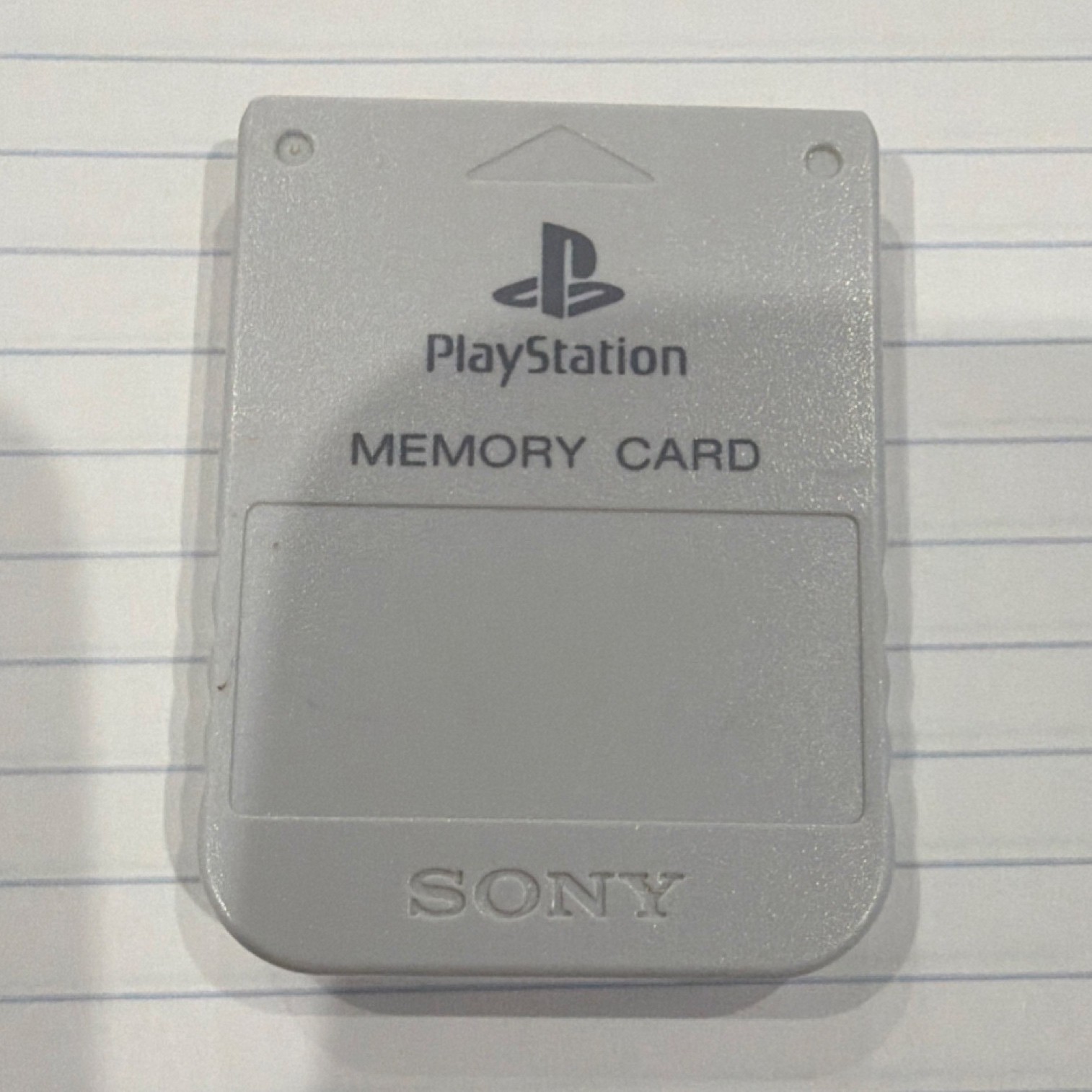 Sony PlayStation 1 Memory Card SCPH-1020 Gray Console-Specific